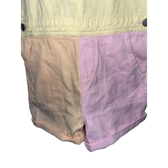 COTTON ON KIDS Girls 13-14 Ginnie Slouch Shortall Colorblock Pastel Denim $49.99 - Picture 6 of 15